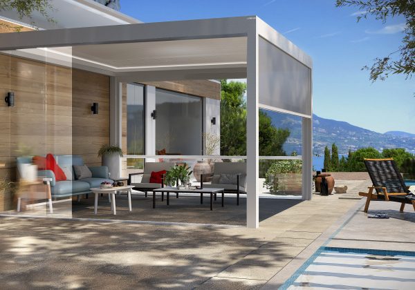 Раздвижное остекление террасы