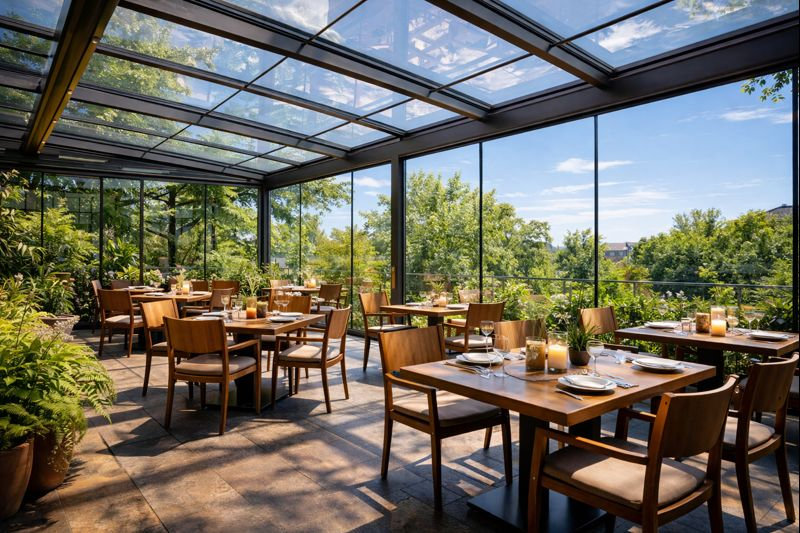 15 лучших проектов стеклянных пергол для ресторанов в России 2025-2026: кейсы и отзывы владельцев